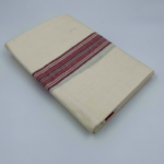 Kaithari Maroon Striped - Yellow Dhoti - Image 3