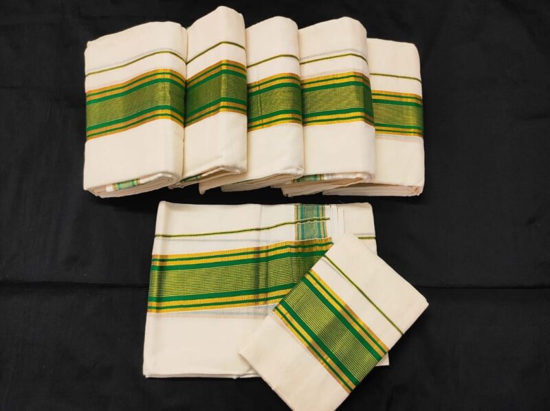 Sacred Elegance -  Kerala Set Mundu