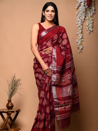 Linen Sarees