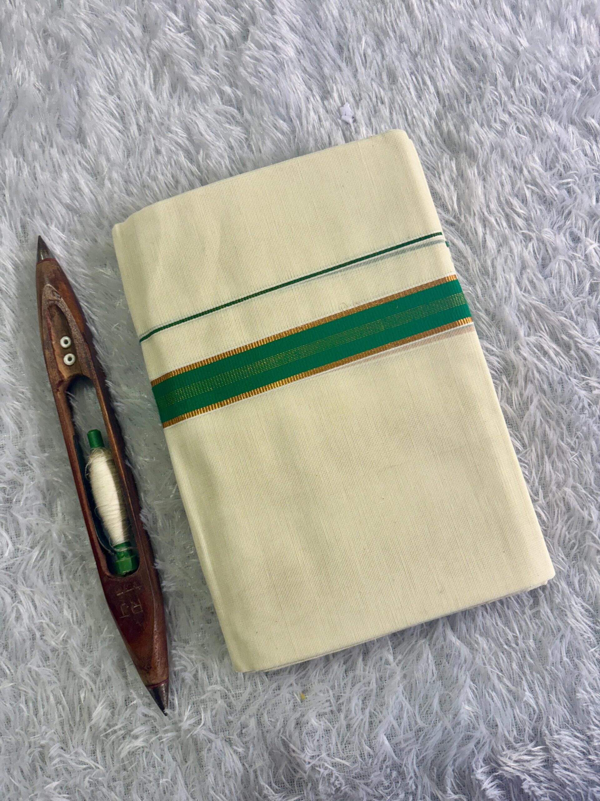1 inch Kara Kasavu Fancy Set Mundu