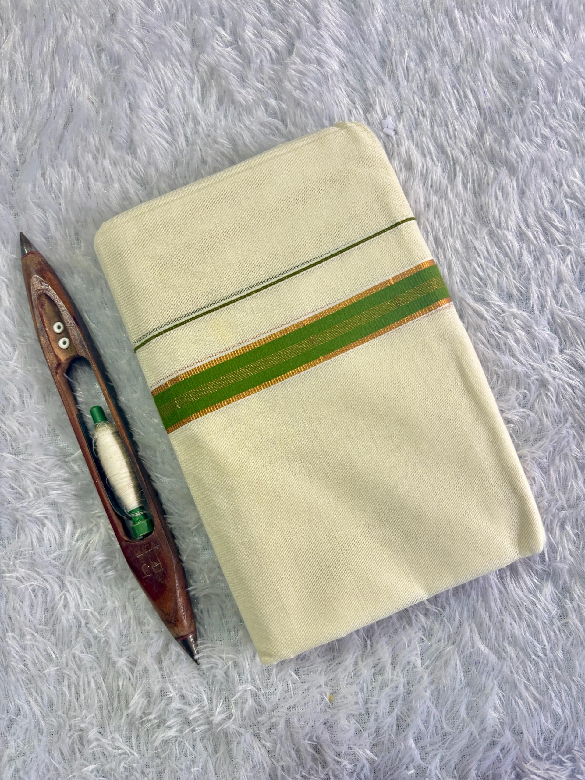 1 inch Kara Kasavu Fancy Set Mundu