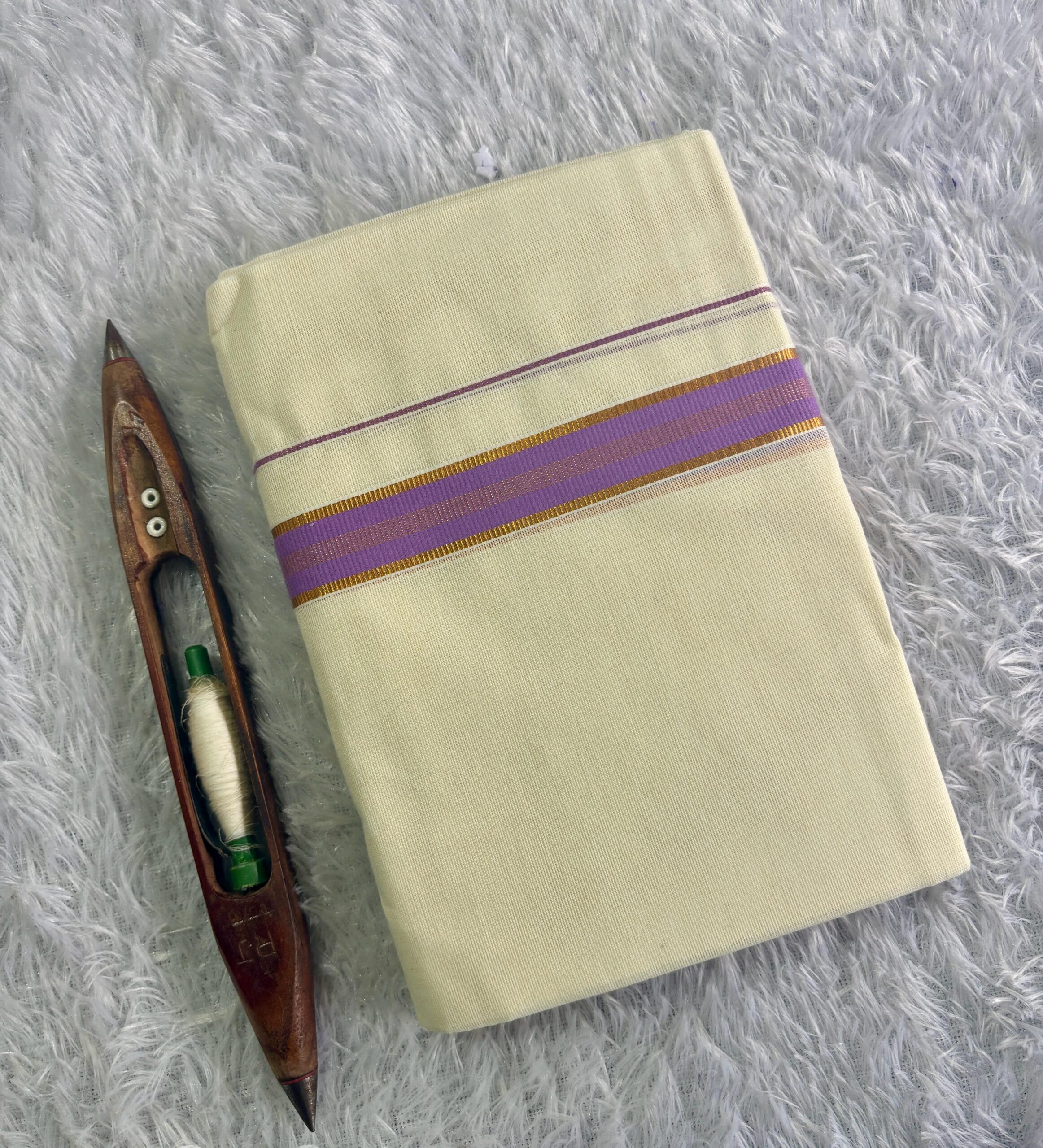 1 inch Kara Kasavu Fancy Set Mundu