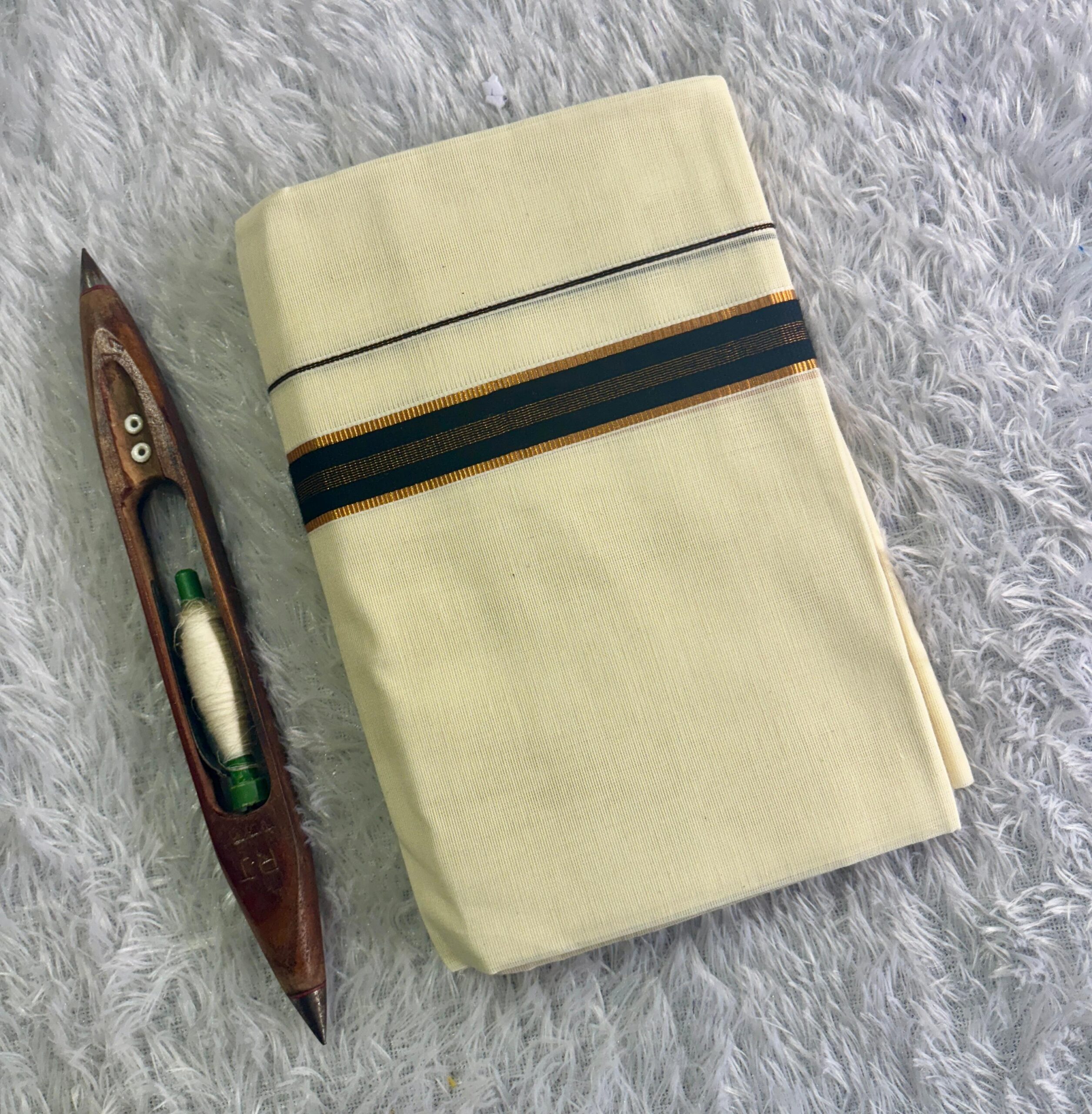 1 inch Kara Kasavu Fancy Set Mundu