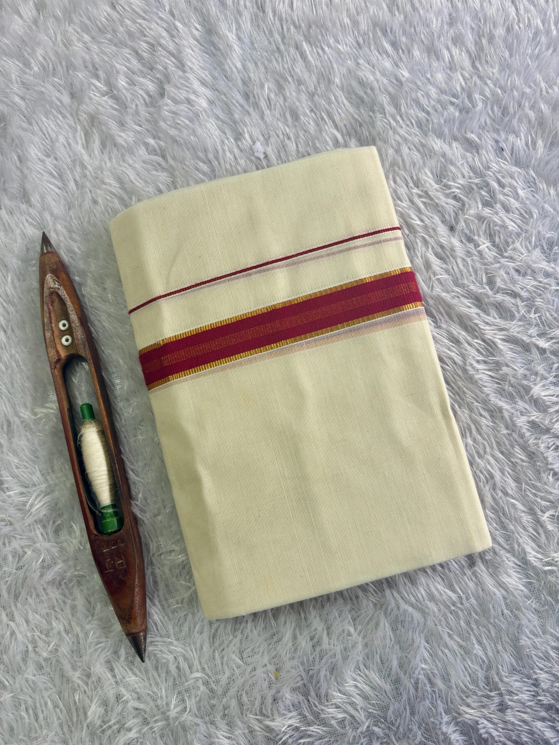 1 inch Kara Kasavu Fancy Set Mundu