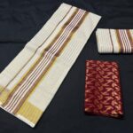 Heritage Lines Set Mundu With Blouse Piece